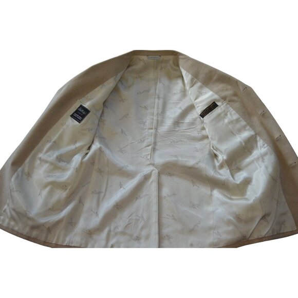 Westridge Tailored For Sheplers Beige Suede Blazer Men's L Single-Breasted With - Picture 10 of 13